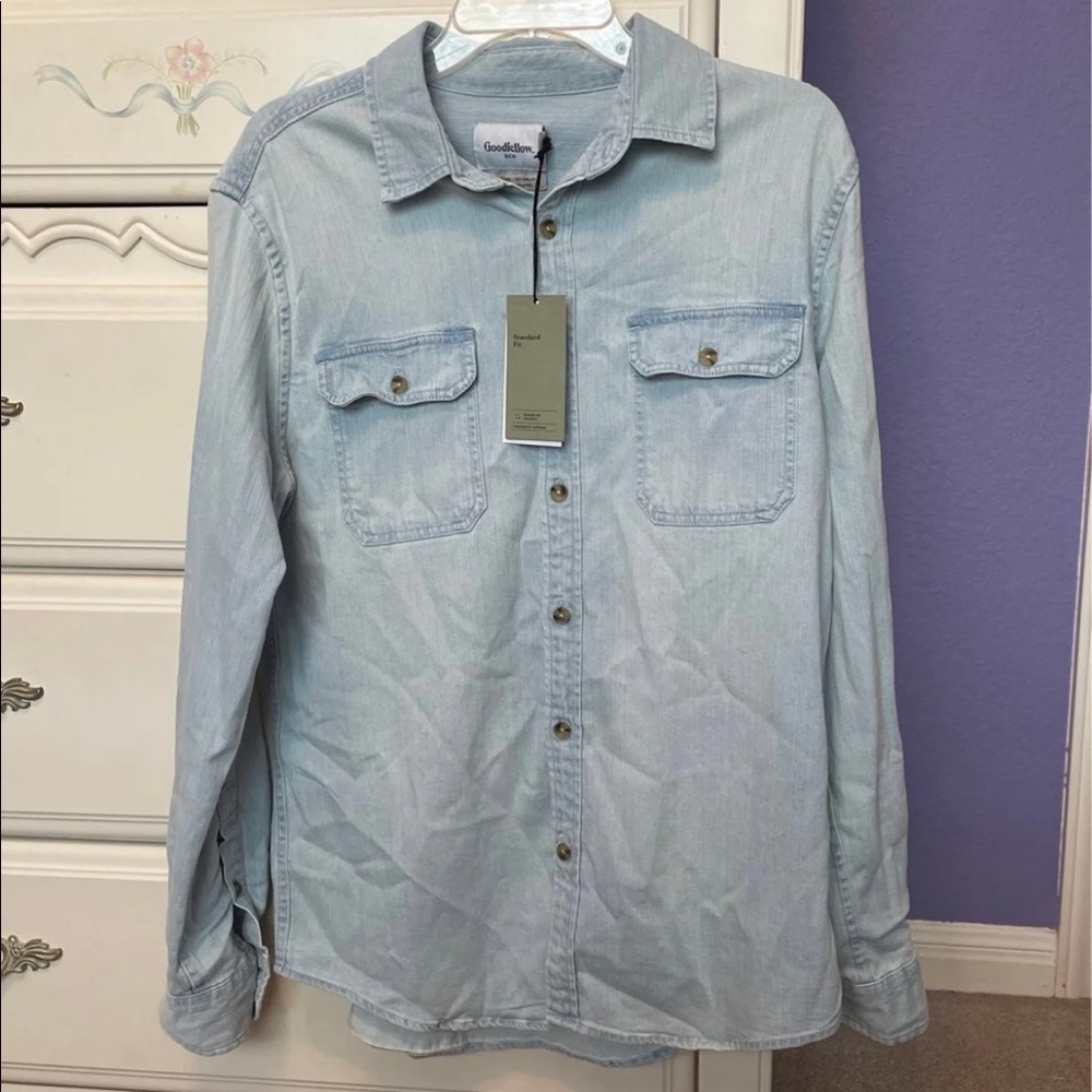 NEW Denim Button Up Shirt